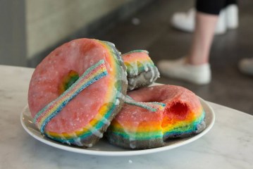 Lucky’s to serve rainbow-layered charity doughnut at Vancouver Pride parade 2016