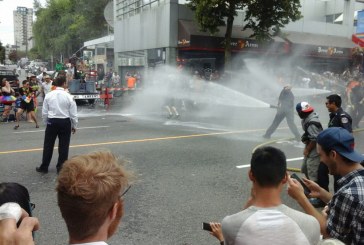 Pride Parade Epic Water Battle with Vancouver Firefighters