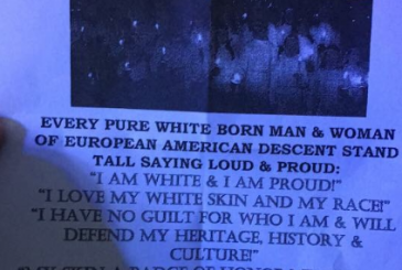 KKK flyers found on doorsteps in Mission, Chilliwack and Abbotsford